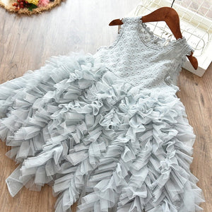 Children Formal Clothes Kids Fluffy Cake Smash Dress