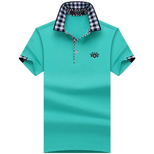 Cotton Short Sleeve shirt Brands Embroidery Lion Men's Shirts polo shirts