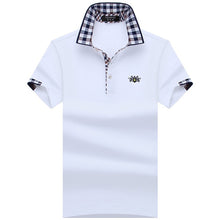 Load image into Gallery viewer, Cotton Short Sleeve shirt Brands Embroidery Lion Men&#39;s Shirts polo shirts