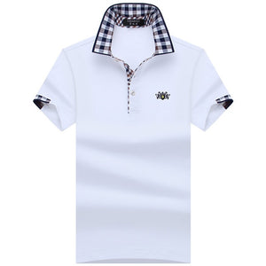 Cotton Short Sleeve shirt Brands Embroidery Lion Men's Shirts polo shirts