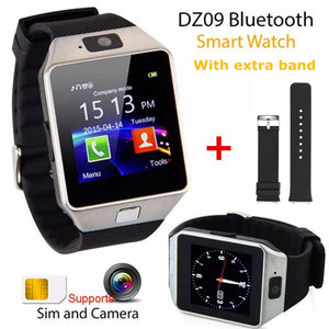 Mens Sports Smartwatch DZ09 Android Phone Call Bluetooth Smart Watch Set Relogio 2G GSM SIM TF Card Camera for Phone PK GT08 A1