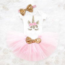 Load image into Gallery viewer, Unicorn Party Baby Girls Dress 2019 Summer Outfits