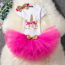 Load image into Gallery viewer, Unicorn Party Baby Girls Dress 2019 Summer Outfits