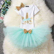 Load image into Gallery viewer, Unicorn Party Baby Girls Dress 2019 Summer Outfits