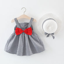 Load image into Gallery viewer, Melario Baby Girls Dresses With Hat 2pcs Clothes Sets.