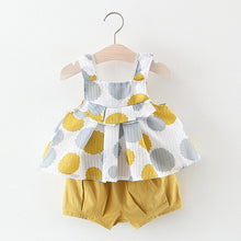 Load image into Gallery viewer, Melario Baby Girls Dresses With Hat 2pcs Clothes Sets.