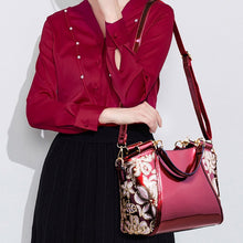 Load image into Gallery viewer, JJDXBPPDD Women Bags Shoulder Handbags Large Capacity Women&#39;s Handbags Shoulder Messenger bags Floral Luxury Patent Leather Bag