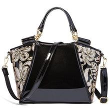 Load image into Gallery viewer, JJDXBPPDD Women Bags Shoulder Handbags Large Capacity Women&#39;s Handbags Shoulder Messenger bags Floral Luxury Patent Leather Bag