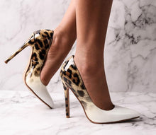 Load image into Gallery viewer, LALA IKAI Women Thin Heel Pumps PU Leather Pointed Toe Ladies Sexy Wedding Party Leopard Shoes Chaussures Femme 014C3381-4