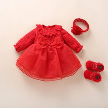 Load image into Gallery viewer, Baby baptism dress christening  0 3 6 months