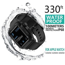 Load image into Gallery viewer, Waterproof case For Apple Watch band 4 iwatch bands 42mm Silicone Strap 44mm 40mm pulseira Bracelet smart watch Accessories loop