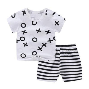 Summer New Fashion Casual Baby Boy /Girl Clothing Sets