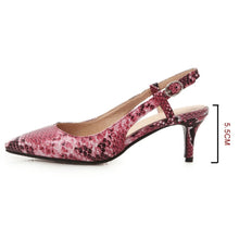 Load image into Gallery viewer, Pumps Snake print High Heels Shoes Elegant