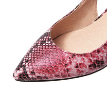 Load image into Gallery viewer, Pumps Snake print High Heels Shoes Elegant