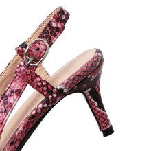 Load image into Gallery viewer, Pumps Snake print High Heels Shoes Elegant