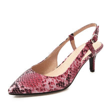 Load image into Gallery viewer, Pumps Snake print High Heels Shoes Elegant