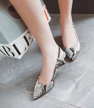 Load image into Gallery viewer, Pumps Snake print High Heels Shoes Elegant