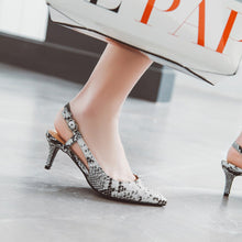 Load image into Gallery viewer, Pumps Snake print High Heels Shoes Elegant