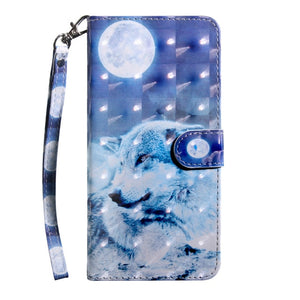 Flip Leather Case on For Fundas Samsung Galaxy A10 A20 A30 A40 Case For Samsung A50 A70 Cover 3D panda Wallet Phone Cases