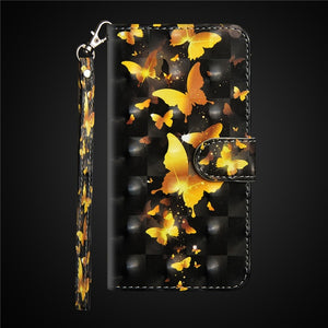 Flip Leather Case on For Fundas Samsung Galaxy A10 A20 A30 A40 Case For Samsung A50 A70 Cover 3D panda Wallet Phone Cases