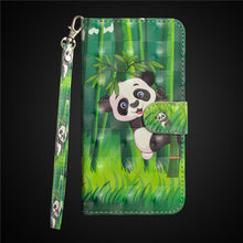 Load image into Gallery viewer, Flip Leather Case on For Fundas Samsung Galaxy A10 A20 A30 A40 Case For Samsung A50 A70 Cover 3D panda Wallet Phone Cases