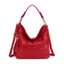 Load image into Gallery viewer, Fashion Leather Women Handbags Hobo Tassel