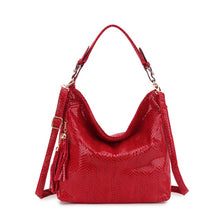 Load image into Gallery viewer, Fashion Leather Women Handbags Hobo Tassel