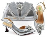 Purple color Fashion Italian Shoes With Matching Clutch Bag Hot African Big Wedding With High Heel Sandals and Bag Set