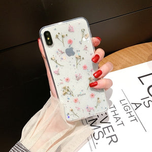 Real Dried Flower Handmade Phone Cases