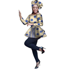 Load image into Gallery viewer, 2019 African Print Wax Shirt for Women Dashiki Long Sleeves Africa Clothing Plus Size Traditional African Clothing WY3121