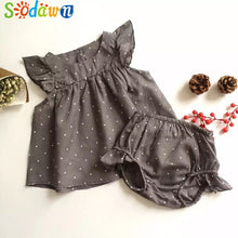 Load image into Gallery viewer, Sodawn 2019 Fashion Summer Style DOT Baby Girl Clothes COTTON Clothing Set Baby Clothing