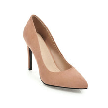Load image into Gallery viewer, QUTAA 2020 Women Pumps Fashion Women Shoes Spring/autumn All Match Thin High Heel Pointed Toe Flock Wedding Pumps Size 34-43