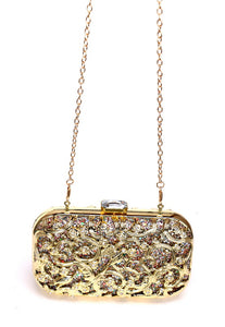 Ladies Evening Metal Banquet Hand Bag