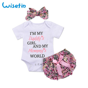 Newborn baby girl clothes carters baby girl clothing sets 2019 summer floral baby girl romper with lace skirt bebes headbandsD40