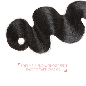 Hair Brazilian 10A Body Wave Hair Weave Bundles Natural Color