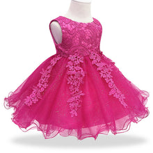 Load image into Gallery viewer, Baby Girl First 1 Year Birthday Dress. For Christening.