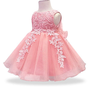 Baby Girl First 1 Year Birthday Dress. For Christening.