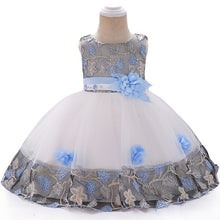 Load image into Gallery viewer, Baby Girl First 1 Year Birthday Dress. For Christening.