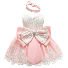 Load image into Gallery viewer, Baby Girl First 1 Year Birthday Dress. For Christening.