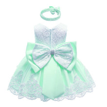 Load image into Gallery viewer, Baby Girl First 1 Year Birthday Dress. For Christening.