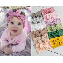 Load image into Gallery viewer, 3pcs/Set New Solid Nylon Headband Bow