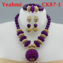 Load image into Gallery viewer, New Arrival 2019 African Beads Jewelry Set Fashion