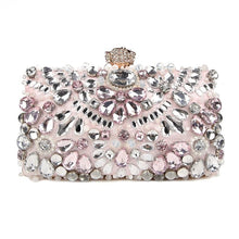 Load image into Gallery viewer, Luxy Moon Rhinestone Evening diamond clutches Pearls Beaded Clutch Purses