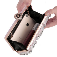 Load image into Gallery viewer, Luxy Moon Rhinestone Evening diamond clutches Pearls Beaded Clutch Purses