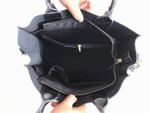 Burminsa Brand Real Leather Handbags Ladies Genuine Leather Tote