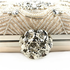 Luxury hand take dinner bag heavy work crystal beaded exquisite dress temperament bride clutch bag party wallet