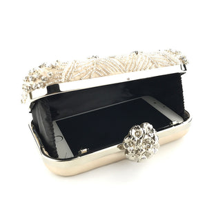 Luxury hand take dinner bag heavy work crystal beaded exquisite dress temperament bride clutch bag party wallet