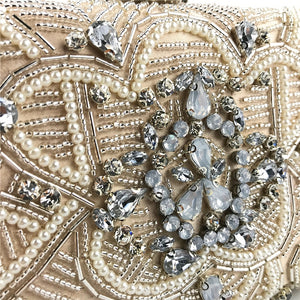 Luxury hand take dinner bag heavy work crystal beaded exquisite dress temperament bride clutch bag party wallet