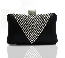 Load image into Gallery viewer, Women Gold Clutch Bag Mini Handbag Purse Rhinestone