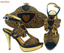 Load image into Gallery viewer, doershow Italian nice Matching Shoe and Bag Set African Shoes and Matching Bags Italian top selling Nigerian Paty HUU1-8